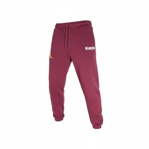 💀🍷 KAPPA Burgundy Logo Joggers –‎ Size L